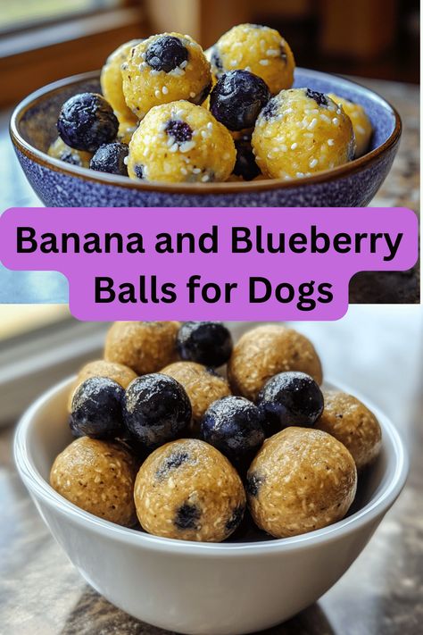 Fresh Food Recipes For Dogs, Healthy Homemade Treats For Dogs, Dog Treats To Keep Them Busy, Blueberry Treats For Dogs Recipe, Homemade Dog Treat Balls, Frozen Fruit Dog Treats, Fruit Treats For Dogs, Fruits And Veggies For Dogs, Dog Treats To Help With Digestion