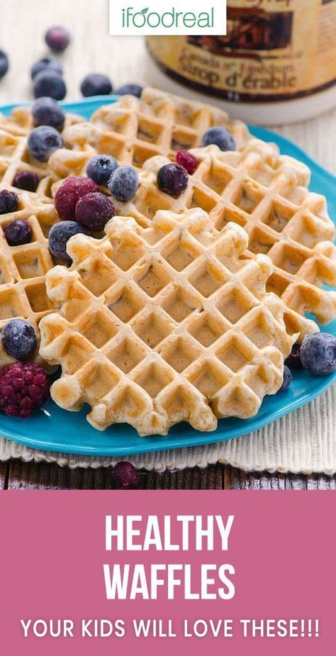 Healthy Waffle Recipe, Healthy Waffle, Mini Waffle Recipe, Waffle Recipe Healthy, Healthy Waffles, Waffle Maker Recipes, Healthy Brunch, Waffle Recipe, Breakfast Waffles