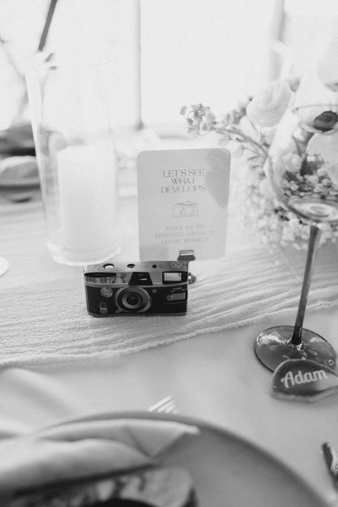 Film Camera Wedding Table, Digital Camera At Wedding, Film Cameras On Wedding Tables, Disposable Camera On Wedding Tables, Disposable Cameras Wedding Table, Disposable Camera Wedding Table Settings, Wedding Instant Camera, Disposal Camera Wedding, Disposable Camera Aesthetic Wedding