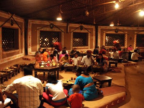 image 8 Dhaba Interior, Chokhi Dhani Jaipur, Theme Restaurant, Resturant Design, Modern Restaurant Design, Hotel Ideas, Enjoy Your Meal, Farm Projects, Best Travel Quotes