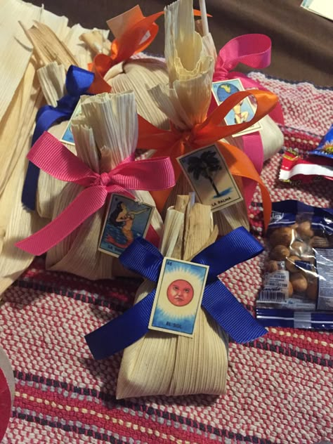 Candy 🍭 filled tamales Tamale Party, Loteria Party, 15th Birthday Decorations, Mexican Party Favors, Mexican Christmas Decorations, Dia De Los Muertos Decorations Ideas, Mexican Baby Shower, Mexican Birthday Parties, Mexican Birthday