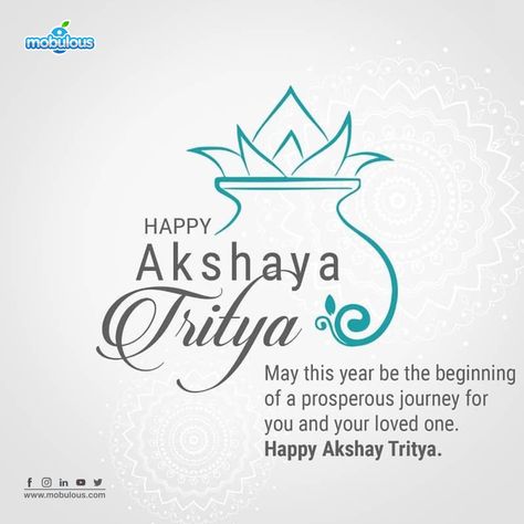 In Sanskrit, Akshaya indicates something that never diminishes. Tritiya directs to the third day of the month. Akshay Tritiya is observed as "the third day of never-ending wealth, happiness, success, and hope. May Lord Bless You on This Auspicious Day of Akshaya Tritiya, and May It Be a New Beginning of Greater Prosperity, Success, and Happiness. Greetings on Akshaya Tritiya. #akshayatritiya #festivalsofindia #akshayatritiyawishes #mobulous #topappdevelopment Akshay Tritiya Post, Akshay Tritiya Creative, Akshaya Tritiya Creative Ads, Akshay Tritiya Creative Ads, Akshaya Tritiya Creative, अक्षय तृतीया, Akshay Tritiya, Exorcist Movie, Bal Ganesh