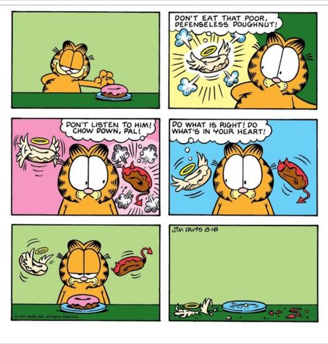 Garfield Comic Strips, Funny Orange Cat, Garfield Comic, Garfield Christmas, Funny Orange, Garfield Cartoon, Garfield And Friends, Vintage Garfield, I Hate Mondays