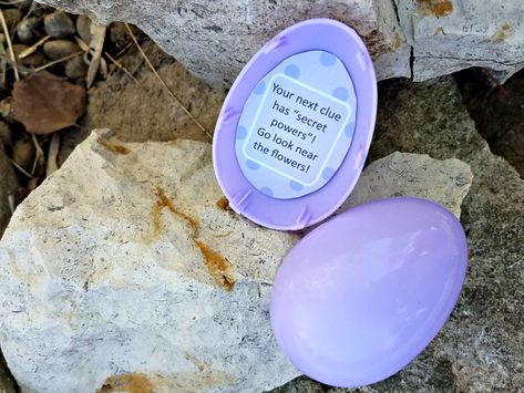 outdoor easter egg hunt clues Outdoor Easter Egg Hunt Clues, Easter Coupons, Egg Hunt Clues, Easter Egg Hunt Clues, Egg Hunt Sign, Printable Easter Activities, Riddles For Kids, Candy Easter Basket, Backyard Activities