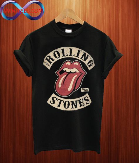 Rolling Stones T shirt Direct To Garment Printer, Rolling Stones, Gray White, Cool Shirts, Black Gray, Shirt Style, Print T Shirt, Rolls, Two By Two