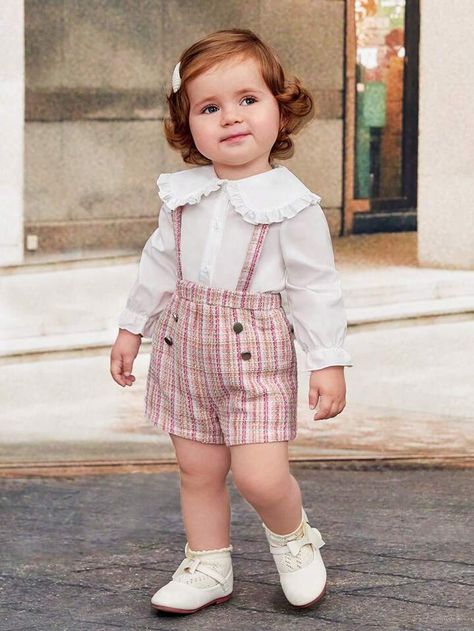 Baby Girl Style Outfits, Baby Girl Cute Outfits, Baby Outfits Girl, Outfit Baby Girl, Baby Girl Outfit, Baby Dress Design, Dress Design Patterns, Kids Fashion Dress, Foto Baby