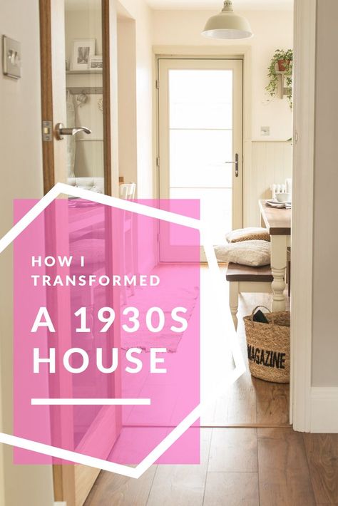 Remodeled 1930's House, Decorating 1930s House, 1930 Home Remodel, 1930s Home Remodel, Renovated 1930s House, 1930 House Hallway Ideas, 1930s Semi Detached House Renovation, Living Room Designs 1930s House, 1909 Home Interior