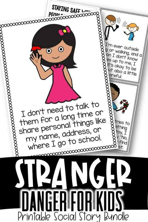 Personal Safety Activities For Kids, School Safety Posters For Kids, Home Safety For Kids, Preschool Stranger Danger Activities, Stranger Danger Preschool Activities, Safety Activities For Kids Preschool, Stranger Danger Preschool, Stranger Danger Lessons, Stranger Danger Activities