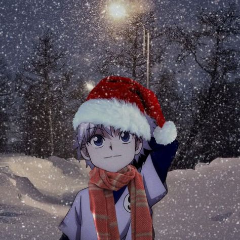 с нг Killua Christmas Pfp, Christmas Pfp Discord, Christmas Pfp Boy, Anime Boy Christmas, Killua Christmas, Hxh Christmas Pfp, Christmas Pfps Anime, Christmas Anime Pfp Aesthetic, Christmas Anime Icon