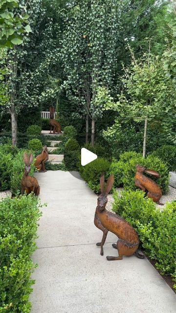 harolds_finishing_touches on Instagram: "{ H A R E }
The most beautiful addition to the garden, our new hand made Rusted Hares. 
Hand crafted from recycled scrap metals all the way from South Africa, these handsome Hares add such charm & whimsy to the garden. Our beautiful Husk of Hares are available online now. 
📷 Taken @ #haroldsHOME
🖥️ Shop Online Now
✈️ Worldwide Shipping" Harolds Finishing Touches Garden, Metal Sculptures Garden, Rabbit Garden, Garden Whimsy, Garden Yard Ideas, Garden Path, Garden Yard, Scrap Metal, Yard Ideas