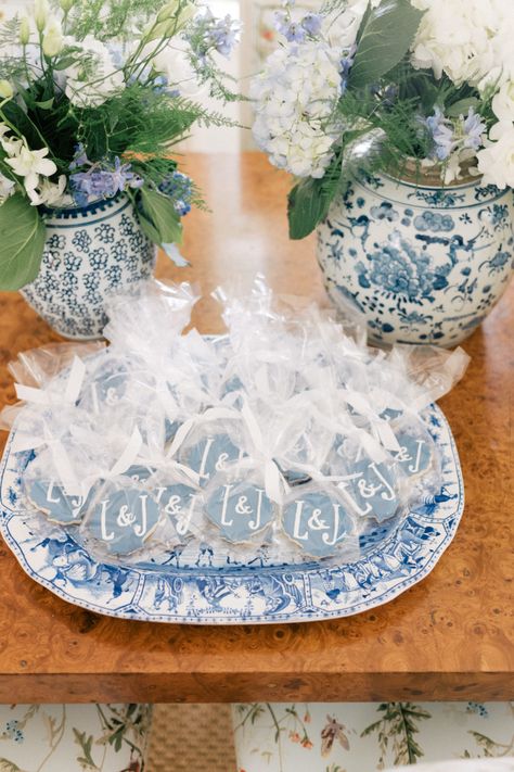 Navy And White Bridal Shower Ideas, Chinoiserie Bridal Shower Ideas, Preppy Bridal Shower Ideas, Blue And White Bridal Shower Decorations, Something Blue Brunch, Over The Moon Bridal Shower Ideas, Bridal Shower Themes Something Blue, Hydrangea Bridal Shower Ideas, Something Blue Shower Theme