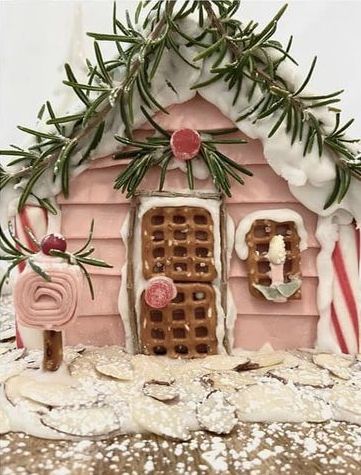 Gingerbread House Details, Triangle Gingerbread House, Gingerbread House Designs Ideas Easy, Nutcracker Gingerbread House, Gingerbread House Ideas Decoration, Gingerbread House Funny, Gingerbread House Themes, Unique Gingerbread House Ideas, Creative Gingerbread House Ideas