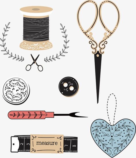 Tape Png, Scissors Hand, Vector Line, Sewing Scissors, Diy Embroidery Patterns, Instagram Logo, Sewing Kit, Vector Hand, Flower Planters