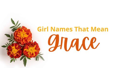 Manifest the gift of grace for your daughter by giving her one of these girl names that mean Grace. Take a look! #girlnames #babynames E Baby Girl Names, J Baby Girl Names, Grace Name, Welsh Names, Meaningful Baby Names, Middle Names For Girls, Names Starting With A, Modern Names