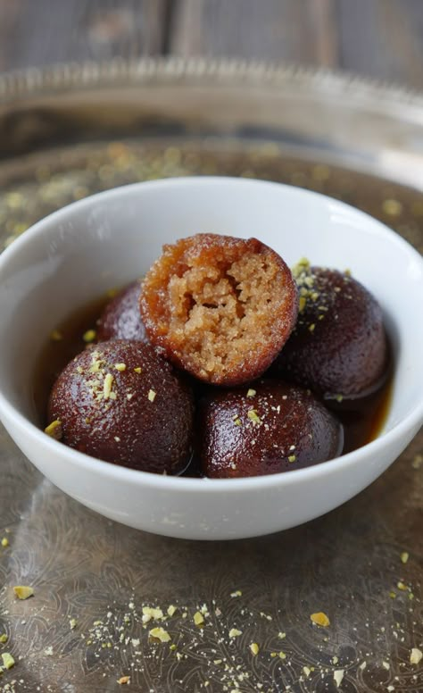 Gluten Free Indian Desserts, Vegan Gulab Jamun, Pakistani Sweets, Kitchari Recipe, Pakistani Desserts, Eating Flowers, Easy Indian Dessert Recipes, Mauritian Food, Easy Indian Dessert