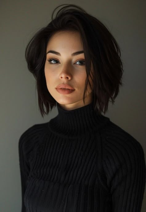 Longbob Hair, Chin Length Haircuts, Short Black Hair, Chin Length Hair, Short Layered Haircuts, Penteado Cabelo Curto, Asian Hair, Braids For Short Hair, American Beauty