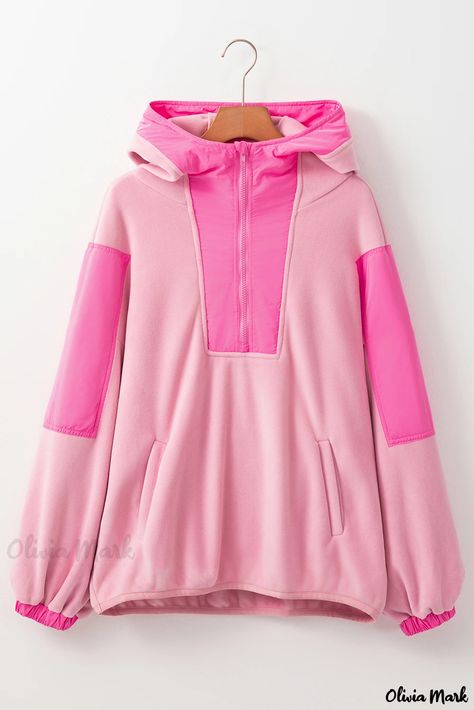 Oversized pink hoodie