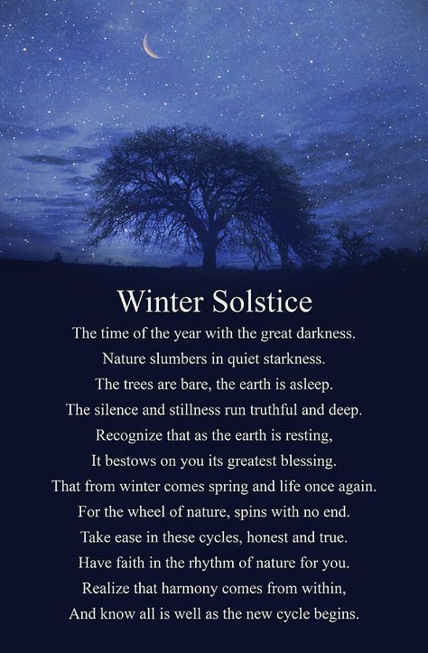 Poems About Winter, Winter Solstice Poems, Winter Solstice Quotes, Solstice Quotes, Write A Poem About, Blessing Poem, Winter Solstice Traditions, Spiritual Blessings, Winter Solstice Celebration