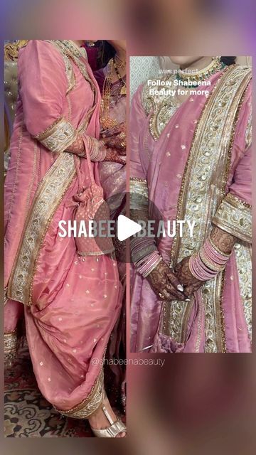 Shabeena | Beauty Coach | The traditional Hyderabadi khada dupatta have my heart ✨🫰🏻Trust me it was so heavy at one point I thought I couldn’t be able to carry 🥲... | Instagram Khada Dupatta Design, Khada Dupatta Draping Styles, Elegant Pink Cutdana Dupatta, Khada Dupatta Hyderabadi, Pink Khada Dupatta, Dupatta Setting, Heavy Dupatta, Fashion Illustration Dresses, Style Mistakes