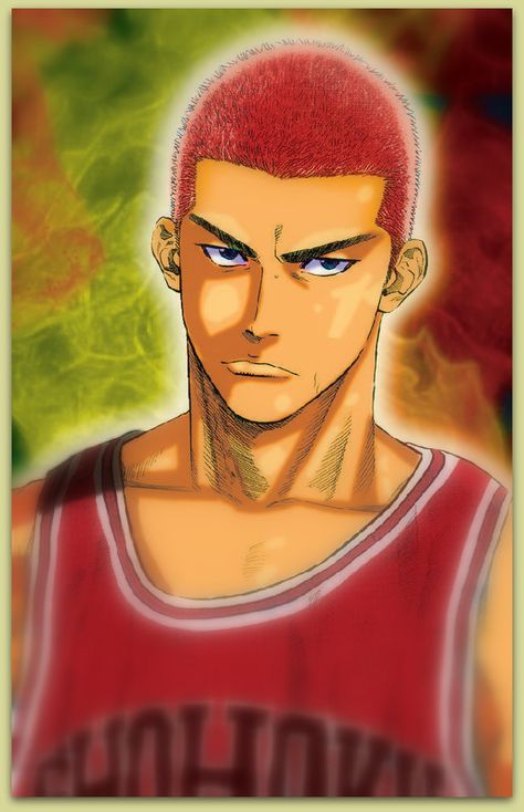 Sakuragi Hanamichi Boichi Manga, Sakuragi Hanamichi, Basketball Drawings, Inoue Takehiko, Slam Dunk Manga, Slam Dunk Anime, Arte Dc Comics, Japon Illustration, A Basketball