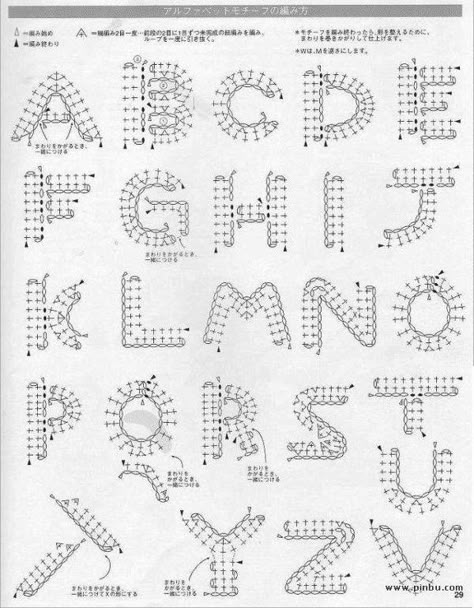 Fiche : Les lettres au crochet – Elylou crochette Douceur2maille Projek Mengait, Crochet Letters Pattern, Simpul Makrame, Crochet Alphabet, Crochet Letters, Confection Au Crochet, Pola Amigurumi, Pola Sulam, Crochet Blog