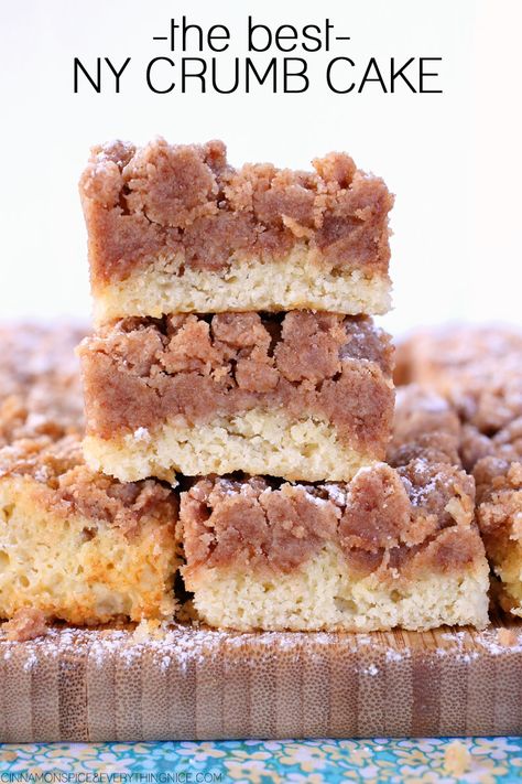 New York Crumb Cake, Crumb Coffee Cakes, Crumb Cake Recipe, Gateaux Cake, Coffee Cake Recipes, Crumb Cake, Yellow Cake, Cupcake Cake, Savoury Cake