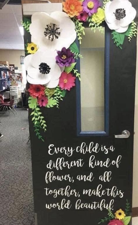 Boxwood Bulletin Board Ideas, Garden Of Eden Classroom Decor, Imagination Blooms Here Classroom, Blooming Classroom Theme, Floral Classroom Theme Decor, Bloom Bulletin Board Ideas, Bloom Classroom Theme, Flower Bulletin Board Ideas, Bulletin Board Flowers