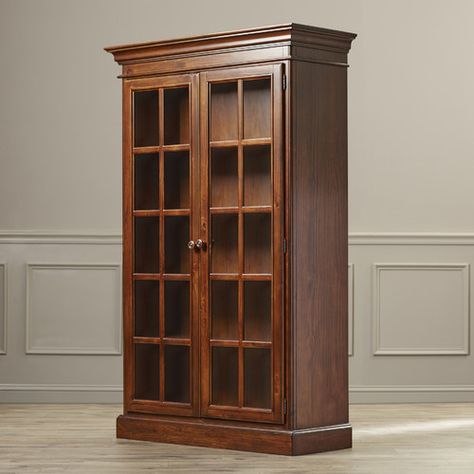 Found it at Wayfair - Redding Large Library Cabinet Corner Inspiration, Large Family Room, Andys Room, Modern Dressing Table Designs, Colonial Interior Design, Large Library, Library Cabinet, Crockery Cabinet, Crockery Unit Design