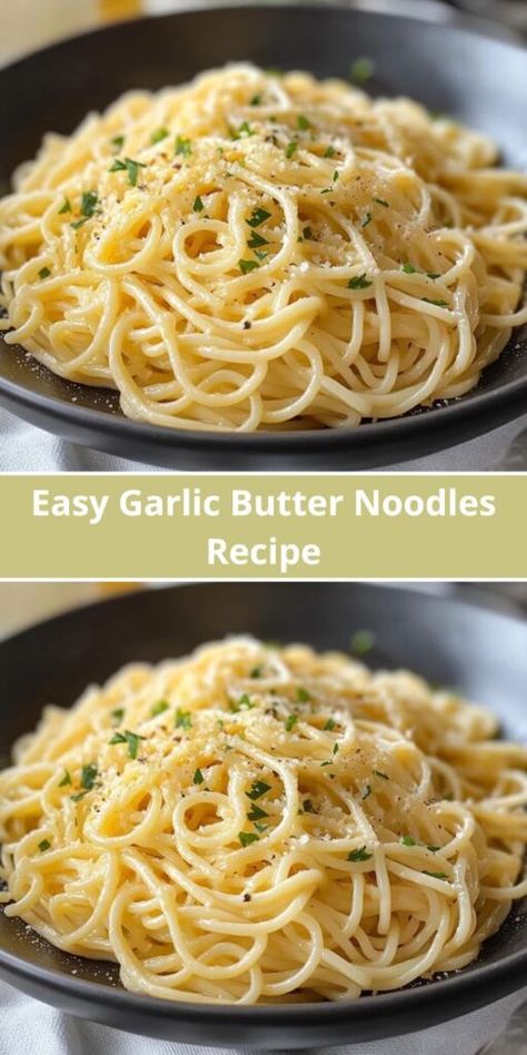 Recipes With Fettuccine Noodles, Spaghetti Olio Aglio, Garlic Butter Pasta Sauce, Cheesy Noodles Recipes, Garlic Butter Noodles Recipe, Spaghetti Olio, Garlic Buttered Noodles Recipe, Noodle Sauce Recipe, Butter Noodles Recipe