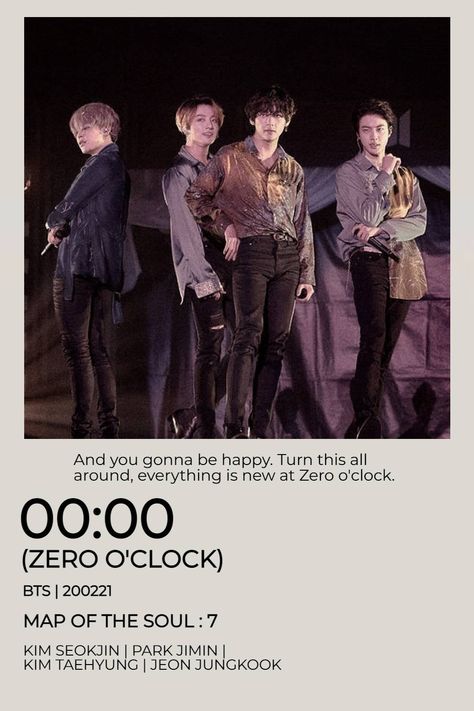 #mots7 #00:00 #zeroo'clock #btsvocalline #poster #kpop bts alternative minimalist poster by gabby annezzz 00 00 Clock Aesthetic, Bts Minimalist Poster, Kpop Minimalist Poster, 00:00 Clock, Kpop Minimalist, Zero O Clock, Clock Sticker, Poster Bts, Sticker Bts