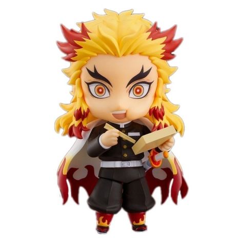 #renguko#anime#nendoroid Flame Breathing, Flame Hashira, Smiling Expression, Demon Slayer Corps, Nendoroid Anime, Japanese Market, Red Icons:), Demon Slayer Kimetsu No Yaiba, Popular Anime