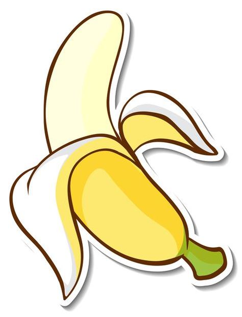 Cartoon Banana, Birthday 2023, Preschool Art Projects, Flat Art, Banana Art, Cute Doodle Art, A Banana, Bible For Kids, Preschool Art