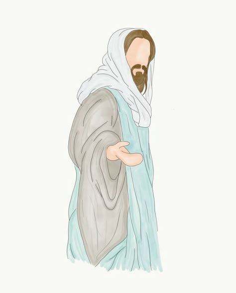 Jesus Drawings, Jesus Artwork, Pictures Of Christ, Lds Art, Jesus Christ Art, Pictures Of Jesus Christ, Jesus Wallpaper, Ayat Alkitab, Jesus Painting