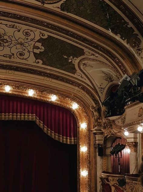 French Theatre Aesthetic, Theater Production Aesthetic, Ballet Theater Aesthetic, Tom Lake Aesthetic, Aesthetic Theatre Pictures, Old Theater Aesthetic, Theater Major Aesthetic, Theatre Major Aesthetic, Theatre Aesthetic Stage