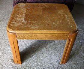 Refinishing Oak End Tables, End Table Color Ideas, End Table Makeover Ideas, Refurbished End Tables, Redo End Tables, Refinished End Tables, Cheap End Tables, Old End Tables, Painted End Tables