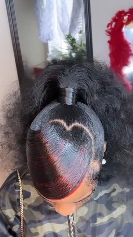 Heart Swoop, Barbie Ponytail, Slick Ponytail, Slicked Back Ponytail, Girl Hair Colors, Sleek Ponytail Hairstyles, Birthday Hairstyles, Black Ponytail Hairstyles, Hair Simple