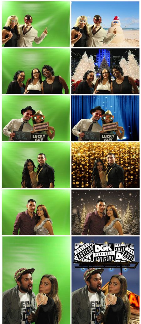 Photo Booths rentals for wedding, parties and corporate events. 4 different… Green Screen Photo Booth, Best Green Screen, Greenscreen Ideas, Green Screen Photography, Screen Photography, Green Screen Photo, Diy Screen Printing, Photo Booth Background, Christmas Photo Booth