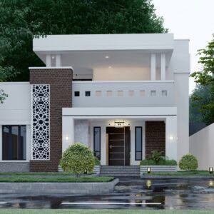 5bedroom Duplex Plan, Contemporary Duplex Exterior, Duplex Building Design, 4 Bedroom Duplex Design, 2 Floor Building Design, Contemporary Duplex House Design, Duplex Facade Design, Modern 5 Bedroom House Design, 5bedroom House Plans