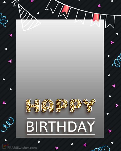 Best ever collection of special happy birthday frames here. Try this happy birthday photo frame app and bring a big smile to your friends and family face. Birthday Wish With Photo, Happy Birthday Wishes Photo Edit, Happy Birthday With Photo Edit, Happy Birthday Photos Banner, Birthday Frames For Pictures, Happy Birthday Photo Frame Edit, Happy Birthday Frame Instagram, Birthday Wishes Frames, Happy Birthday With Photo