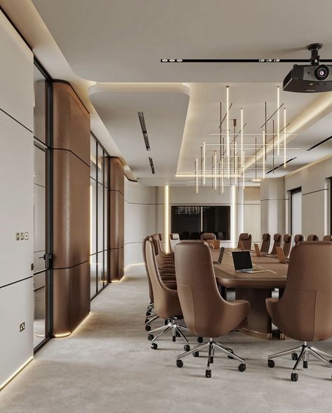 Executive Conference Room, Luxury Boardroom, Luxury Conference Room, Luxury Meeting Room, Conference Room Interior Design, Boardroom Design, Board Room Design, Modern Conference Room, Office Ceiling Design