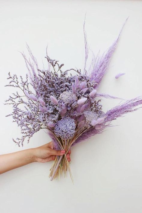 Purple Dried Flower Arrangements, Flower Shop Decor, Purple Wedding Inspiration, Dried Flower Wreaths, Floral Shop, Dried Flower Bouquet, Cute Wedding Ideas, Dried Flower Arrangements, How To Preserve Flowers