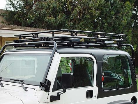 Kargo Master Congo Cage Jeep Roof Rack Jeep Tj Roof Rack, Jeep Roof Rack, Jeep Racks, Aksesoris Jeep, Jeep Upgrades, Diy Jeep, Cj Jeep, Jeep Bumpers, Jeep Camping