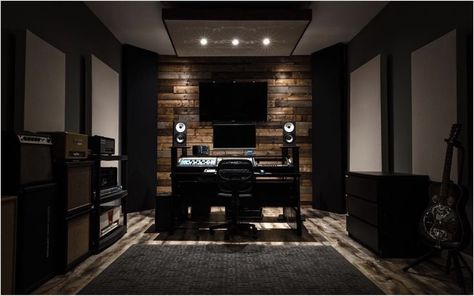 Home Studio Recording, Recording Studio Lighting, Studio Music Room Design, Home Recording Studio Design, Studio Recording Room, Studio In Casa, Studio Music Room, Studio Room Design, Home Studio Desk