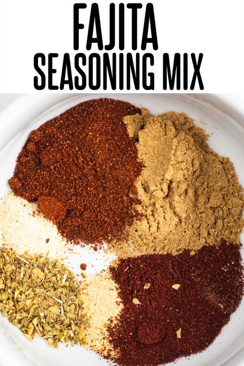 Homemade Fajita Seasoning Fajita Seasoning Mix Recipe, Low Sodium Fajita Seasoning Recipe, Authentic Mexican Fajita Seasoning, Best Fajita Seasoning, Low Sodium Fajita Seasoning, Fajita Seasoning Single Serving, Chicken Fajita Seasoning Recipe Spice Mixes, Diy Fajita Seasoning, Chicken Fajita Seasoning