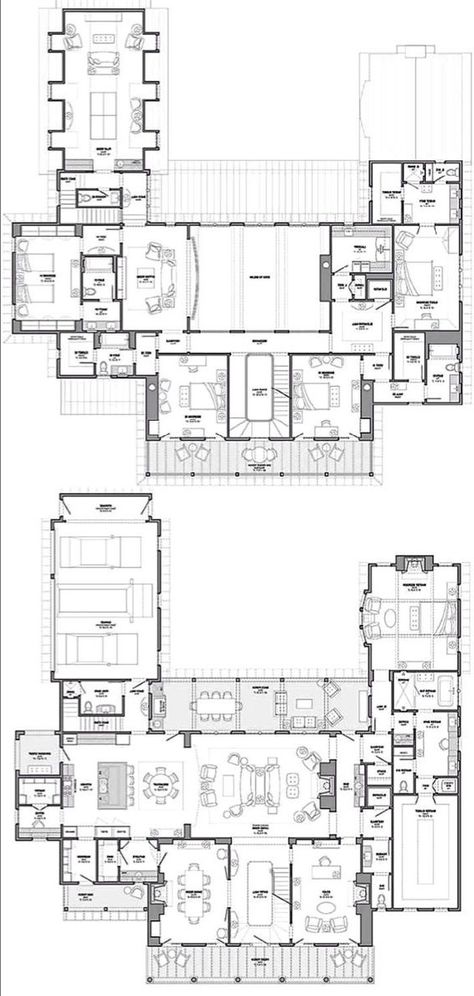 Japanese Mansion Floor Plan, 5 Bed House Plans, Japanese House Layout, Japanese House Plan, Japanese House Floor Plans, Japanese Mansion, Traditional Chinese House, Mansion Plans, Mansion Homes