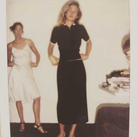 Kelly Klein on Instagram: “Carolyn and I doing fittings for Calvin in 1995 #poloroids #fashion #90s #slipdress #fashiondesign” Caroline Bassett, Carolyn Bassette, Lauren Bush Lauren, Lauren Bush, Ck Fashion, Carolyn Bessette, Celebrity Style Icons, 90s Inspired Outfits, Jfk Jr