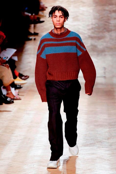 Oversized Sweater Men, Knitwear Pattern, Sweater Outfits Men, Mens Knit Sweater, Oversized Sweater Outfit, Knit Sweater Outfit, Mens Fashion Sweaters, Striped Knitted Sweater, Knitwear Outfit