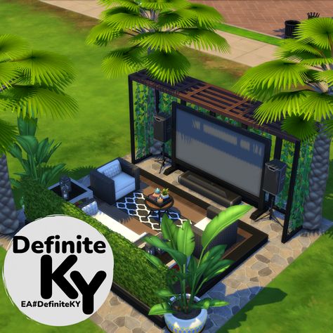 Sims 4 Outdoor Ideas, The Sims 4 Building Ideas, Sims 4 Beach House, Sims 4 House, Sims Freeplay Houses, Sims Houses, House Plans Mansion, Sims 4 House Plans, Sims 4 House Building