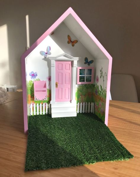 Opening Fairy Doors, Fairy Door Accessories, Cup And Saucer Crafts, Field Background, Grass Mat, Box Frame Art, Fairy Tree Houses, Fairy Box, Tooth Fairy Box