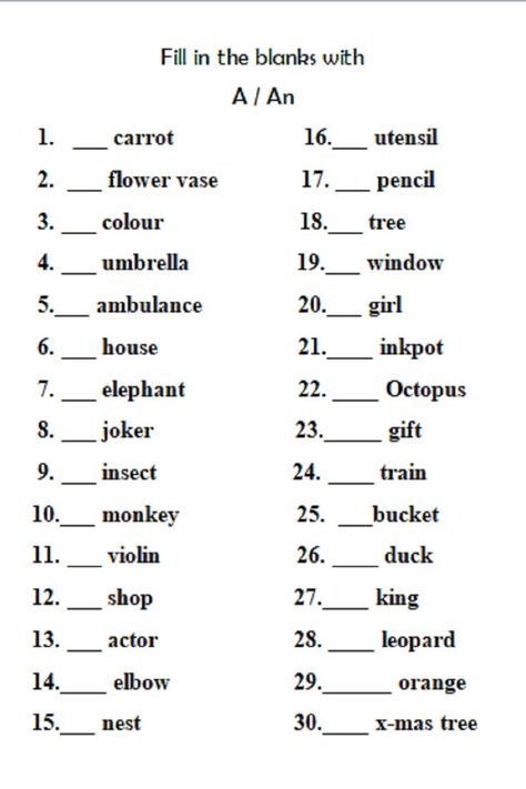 A And An Articles Worksheet, English Grammar Class 1, Articals Worksheet Grade 1, Ukg English Worksheets Activities, Basic Grammar Worksheets, Class 4 English Worksheet, A Or An Grammar, English Worksheets For Grade 4, A An The Articles Worksheets